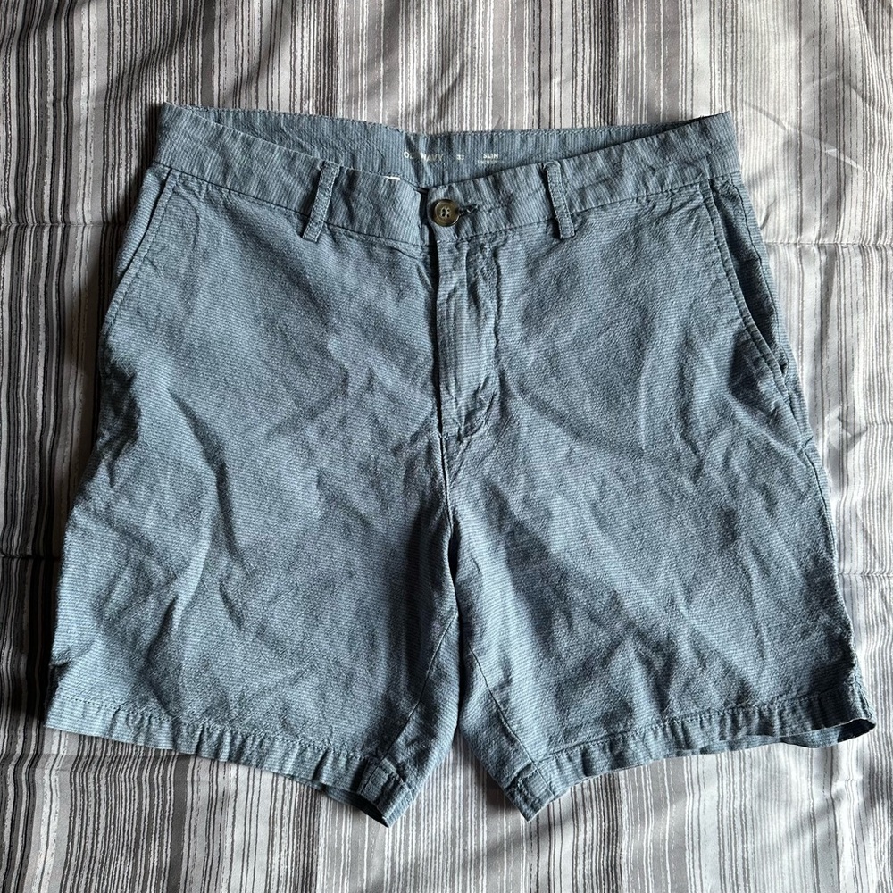 Old Navy Blue Flat Front Shorts Casual Style